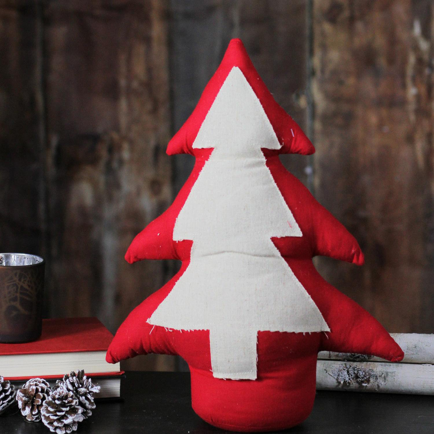 The Holiday Aisle Neutral Decorative Christmas Tree Weighted Base