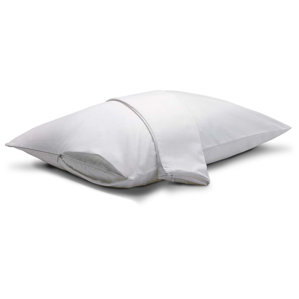 Zippered Pillow Protector (Set of 2) by Effortless Bedding