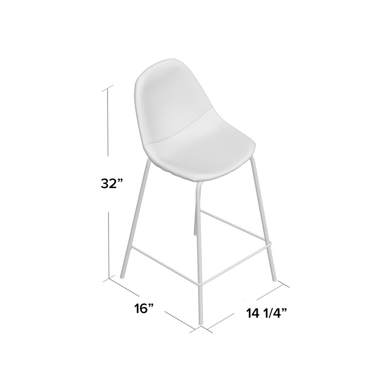 Neal Counter Stool Neil Faux Leather Bar | Neil Faux Leather Bar & Counter Stool – VIXG