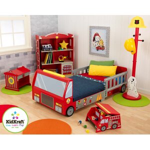 Firefighter Toddler Car Configurable Bedroom Set