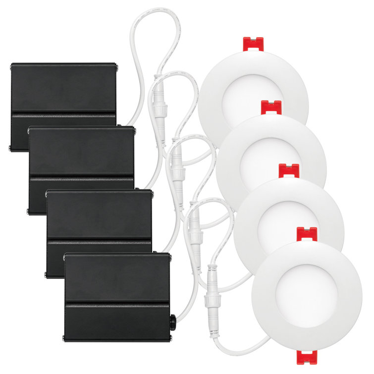 Globe Electric Company Ultra Slim 3 Led Slim Profile Recessed Lighting Kit Reviews Wayfair