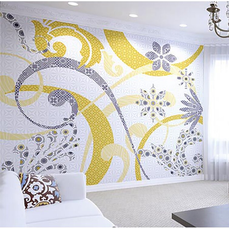 ohpopsi Mingle floral modern living room Wall Mural Wall Art 