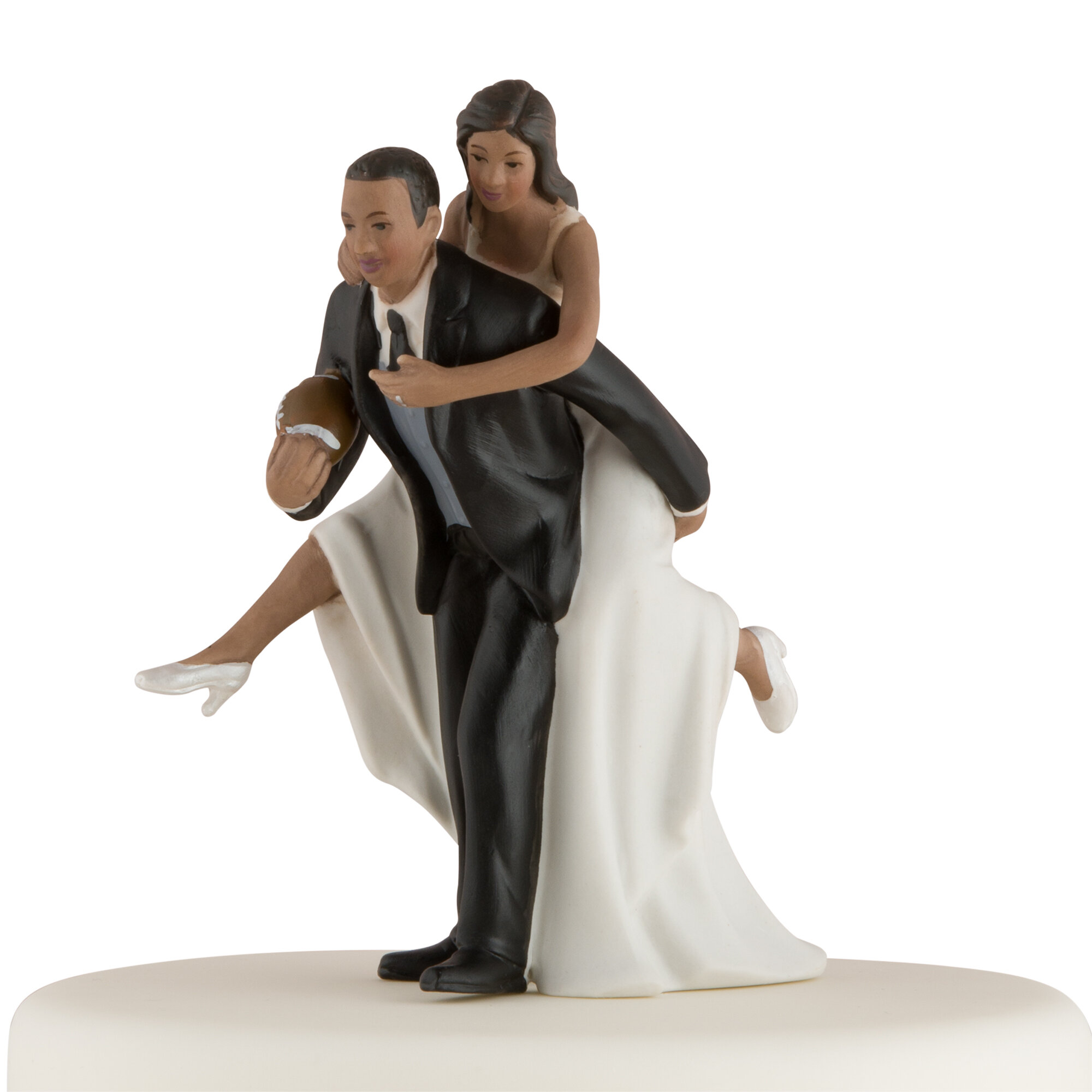 Weddingstar Piggy Back Bride And Groom Cake Topper Wayfair