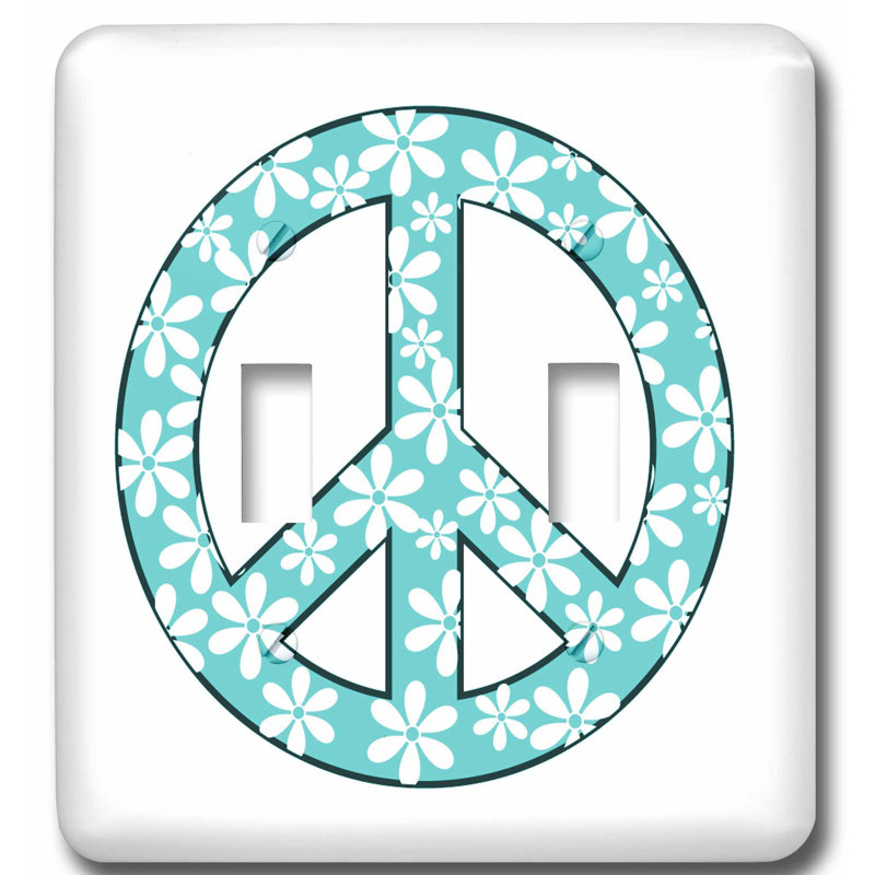 3drose Daisy Peace Sign 2 Gang Toggle Light Switch Wall Plate Wayfair