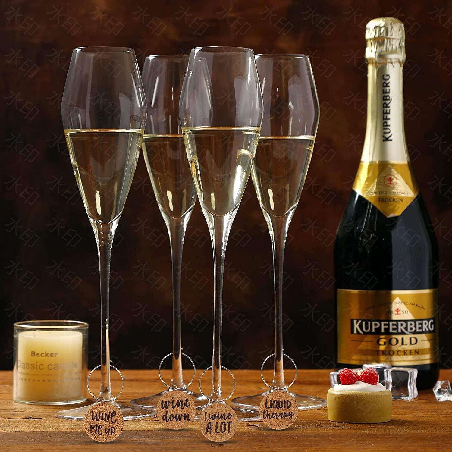 Mingshanancient Verres A Champagne En Cristal Ensemble De 4 Verres A Champagne Souffles A La Main De Style Italien Elegante Longue Tige De Tulipe Cadeau Pour Mariage Anniversaire Fete