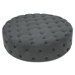 Baxton Studio Cardiff Ottoman in Dark ..