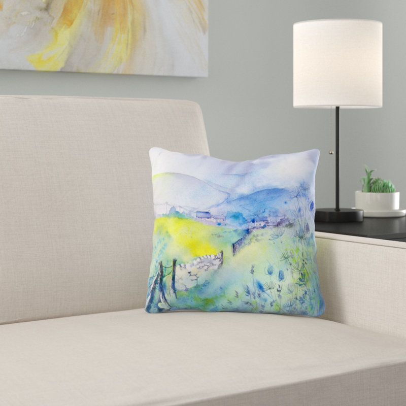 East Urban Home Rachel Mcnaughton Summer Rain Throw Pillow Wayfair