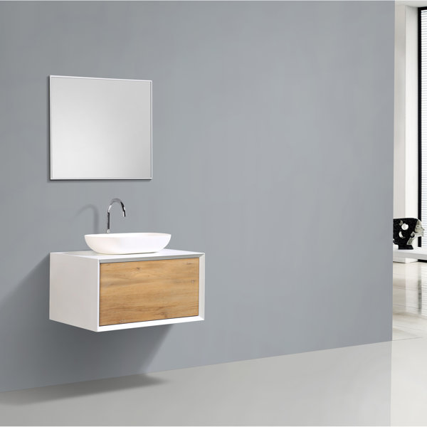 Orren Ellis Grissett 30 Wall Mounted Single Bathroom Vanity Set Wayfair