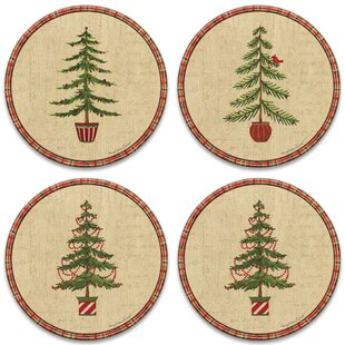 Details about   Set of 4 Christmas farmhouse decor home drink coasters merry 