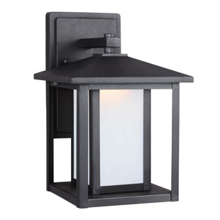 Go to store & view more images Hayner 1-Light Outdoor Wall Lantern by Three Posts
