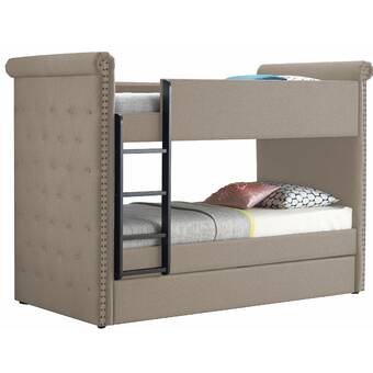 tufted bunk bed