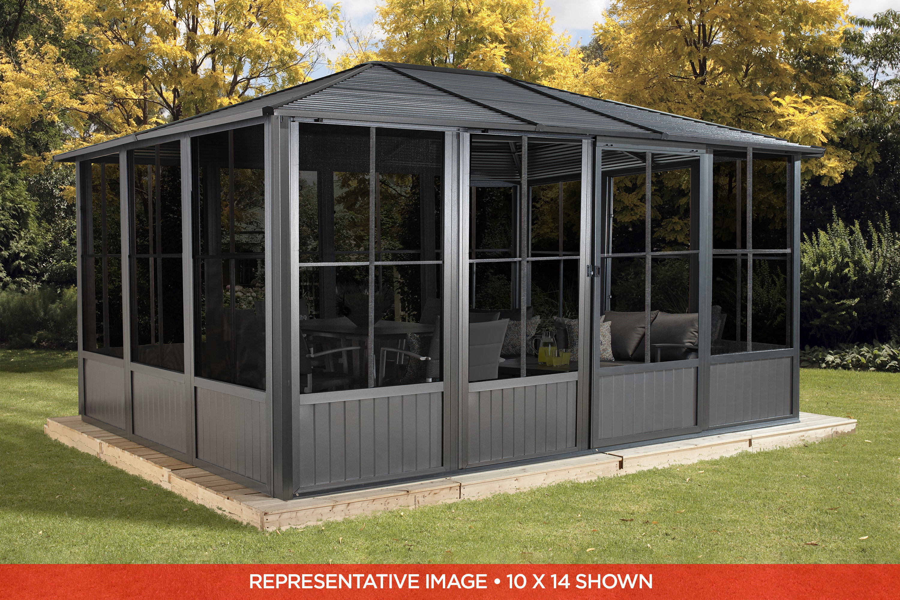 Sojag 10 Ft. W x 17 Ft. D Aluminum Patio Gazebo Wayfair