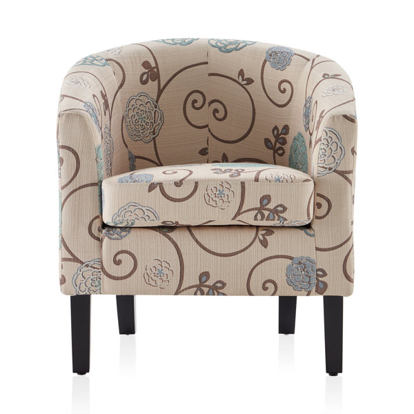 Red Barrel Studio® Upholstered Barrel Chair Tub Club ...