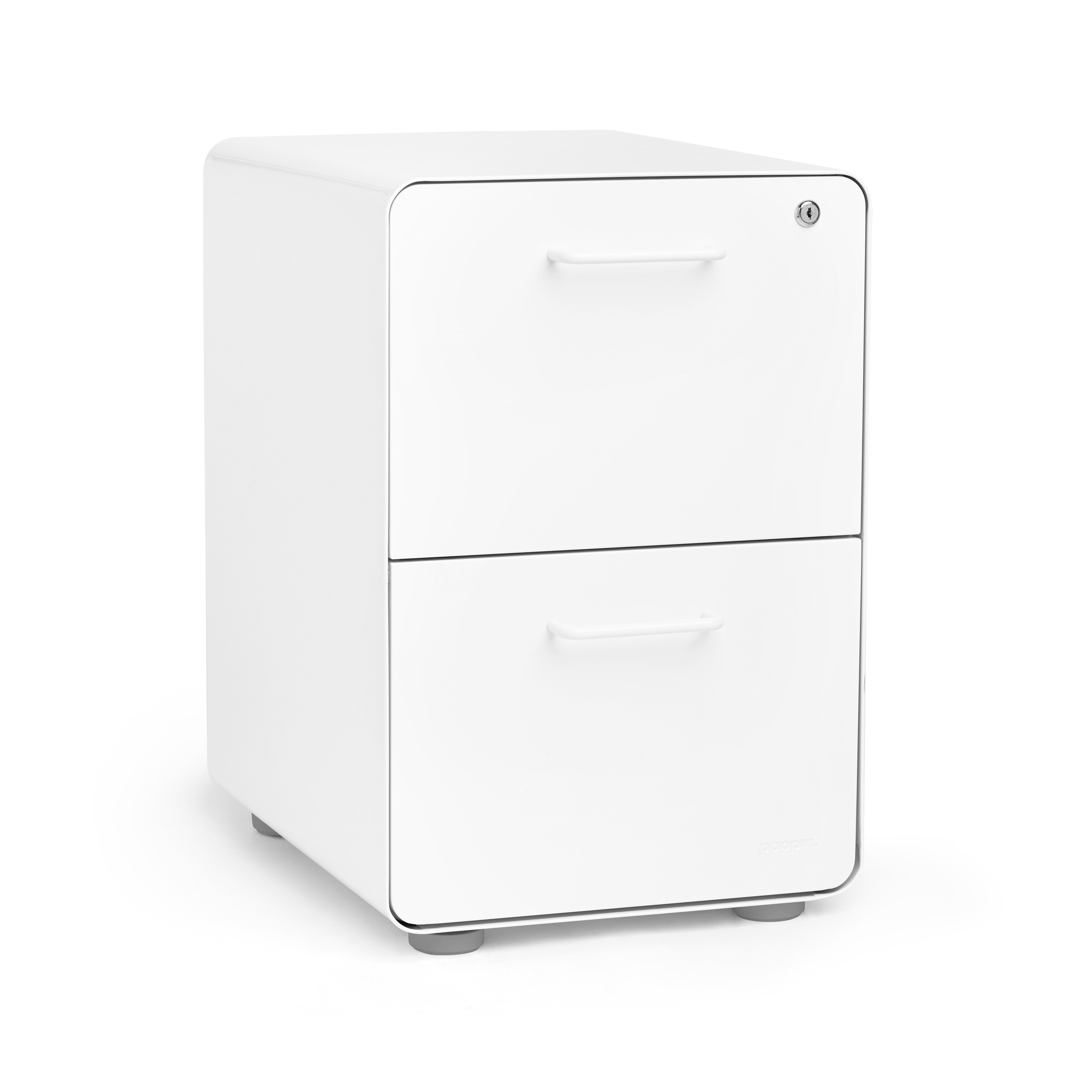 Poppin Black Stow 3-Drawer File Cabinet Available in 10 Colors Legal//Letter
