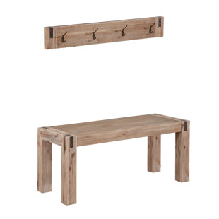 Go to store & view more images Gracie Oaks Henry Wood Bench