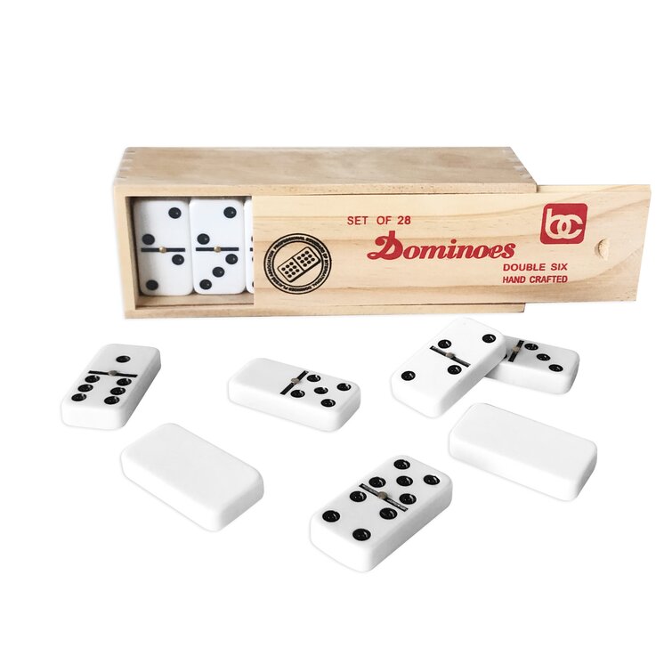 NEW WOODEN FARM DOMINOES WOOD IN WOODEN BOX ACK FUN LEARNING FOR 3 D66727 