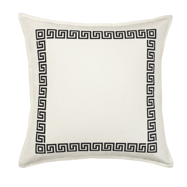 Greek Key Tape Throw Pillow Wayfair