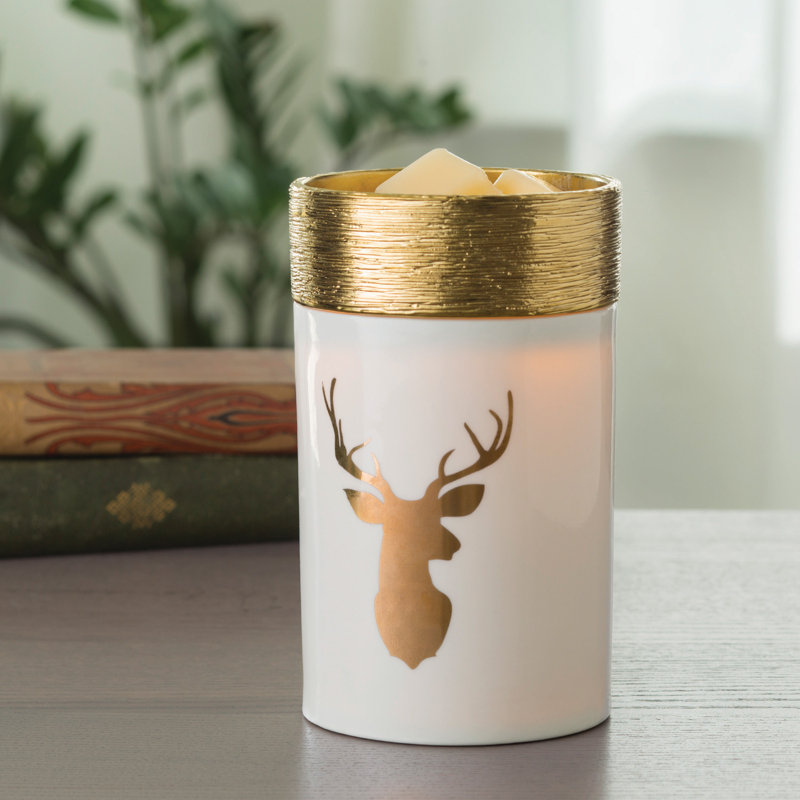 Candle Warmers Etc Golden Stag Illumination Fragrance Ceramic Wax Warmer Reviews Wayfair