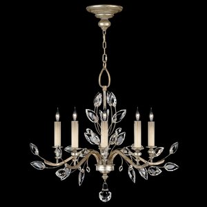 Crystal Laurel 5-Light Candle-Style Chandelier