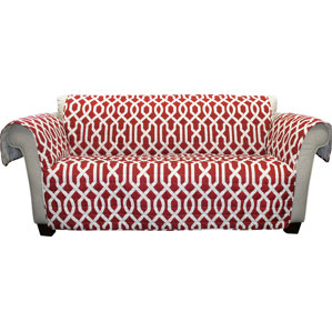 Caledonia Box Cushion Sofa Slipcover b..