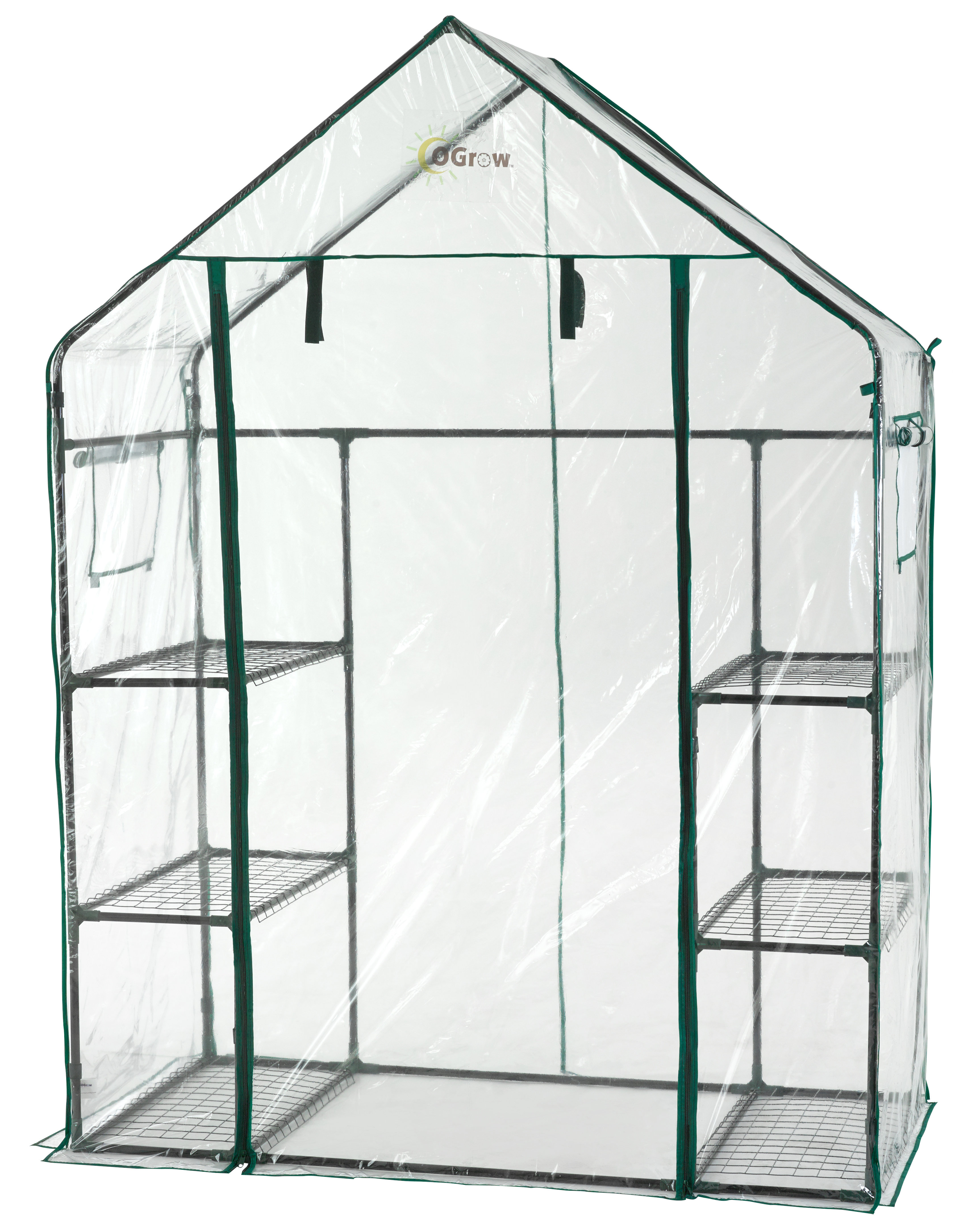 OGrow Machrus Ogrow Deluxe WalkIn Greenhouse with 3 Tiers and 6