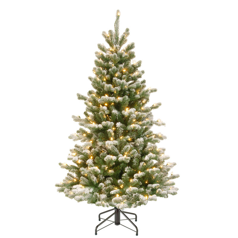 The Holiday Aisle Snowy Sheffield 4 5 Green Spruce Artificial