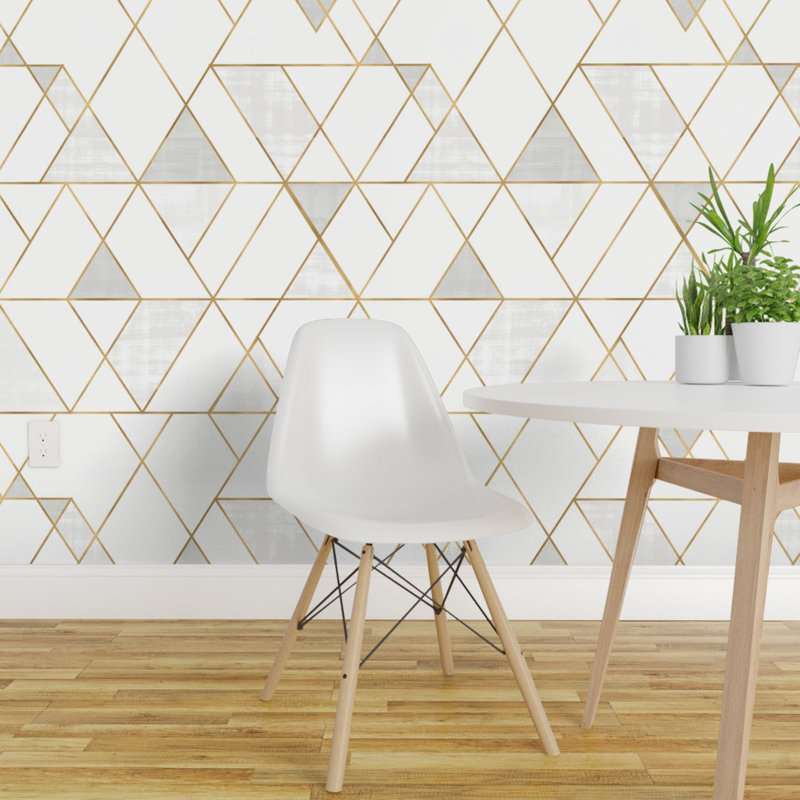 Ivy Bronx Clarkson Geometric Removable Peel And Stick Wallpaper