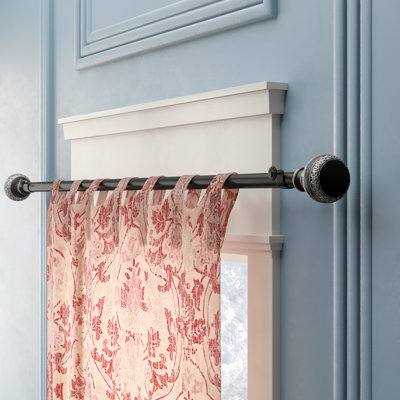 Fleur De Lis Living Doris Single Curtain Rod Hardware Set Color