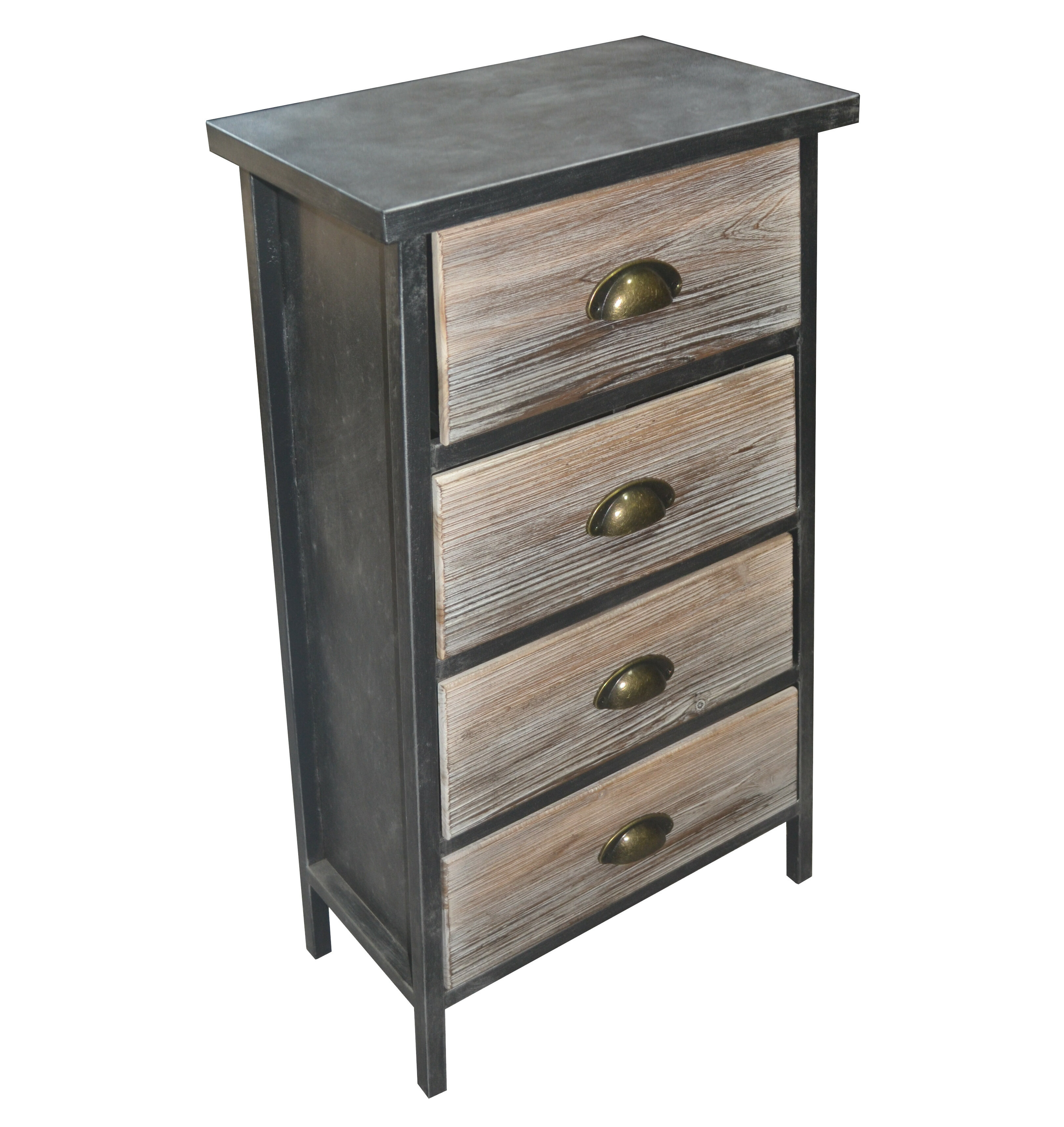 Williston Forge Jessie 31.1'' Tall Iron 4 - Drawer Accent Chest ...