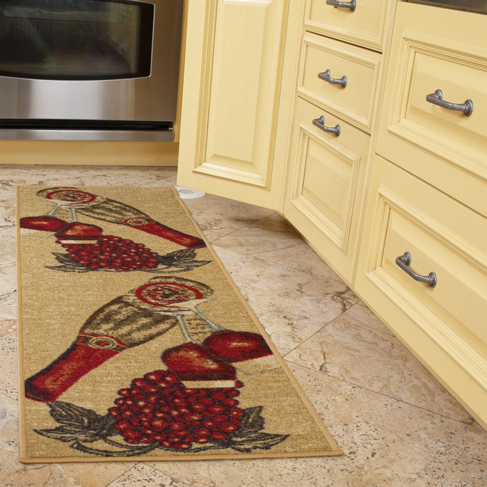 Rooster Design Beige Runner Rugs Country Style Non Skid Rug Runner 2 X 5 New Home Garden Runner
