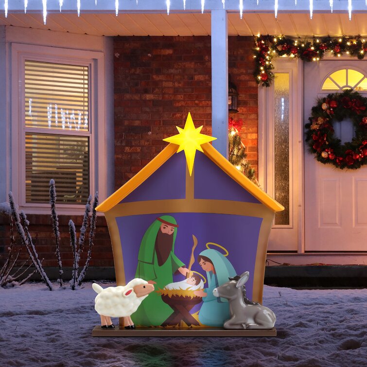 MrChristmas Blow Mold Village - Nativity | Wayfair