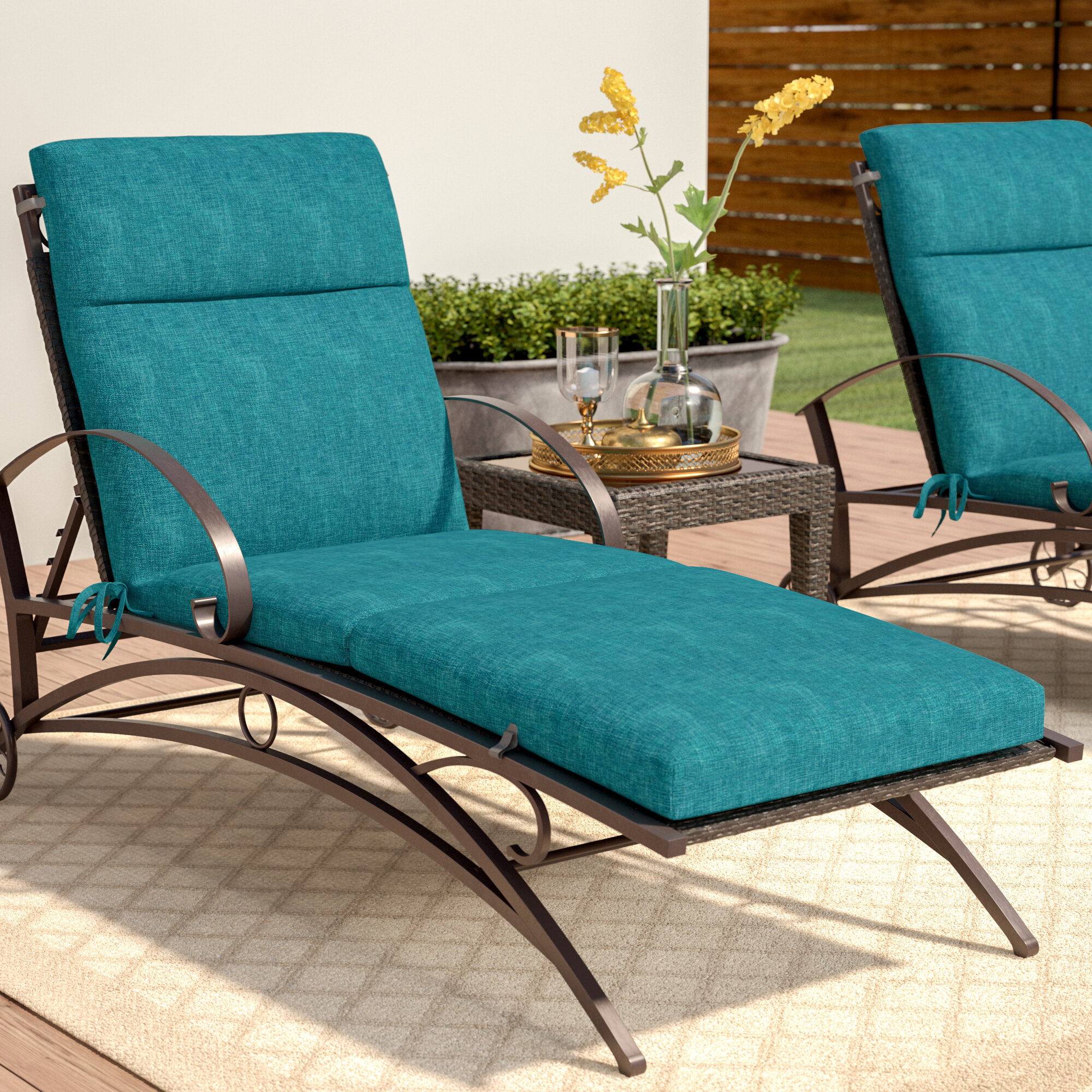Three Posts Indoor Outdoor Chaise Lounge Cushion Reviews Wayfair