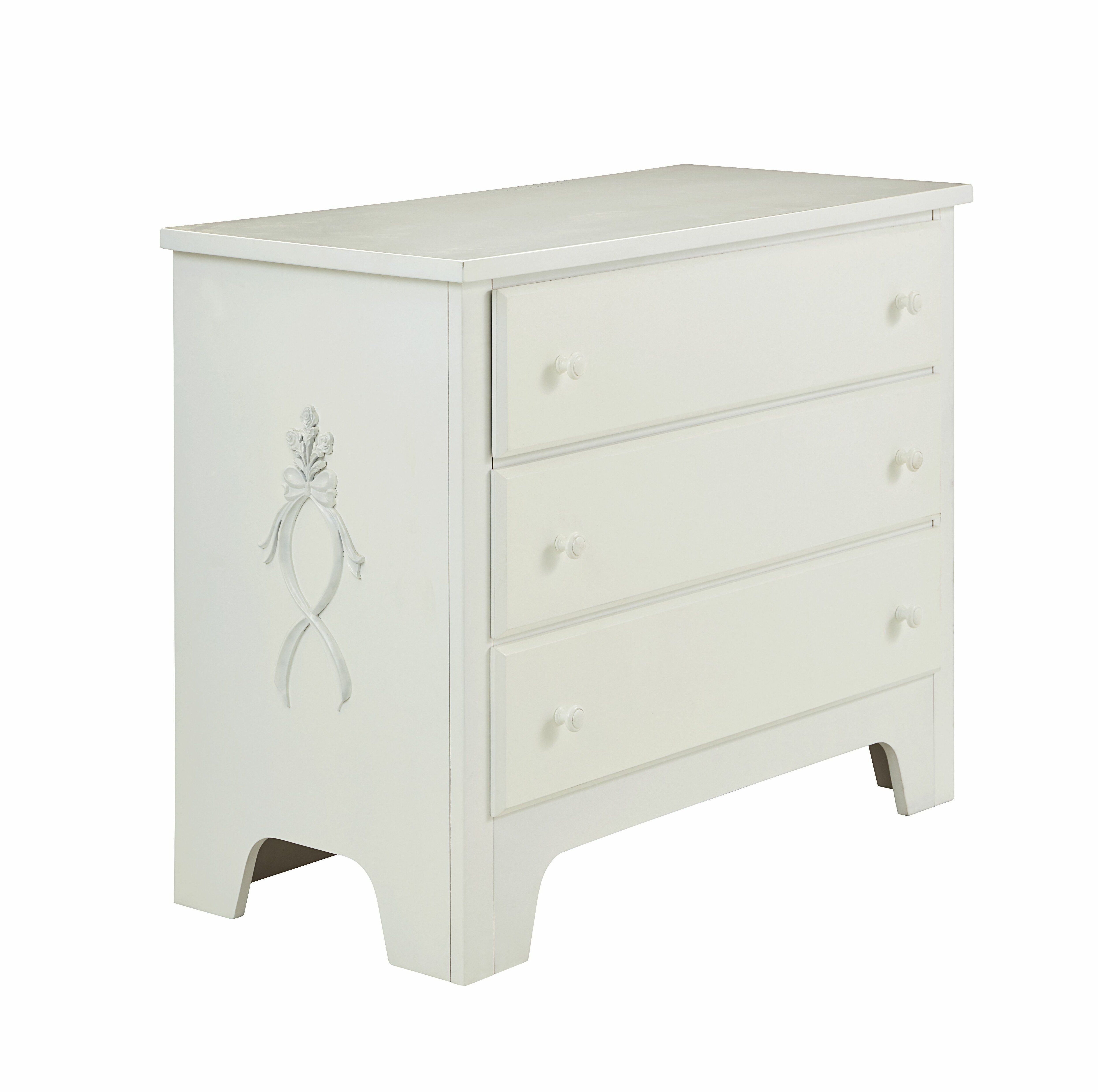 Harriet Bee Hassell 3 Drawer Dresser Wayfair