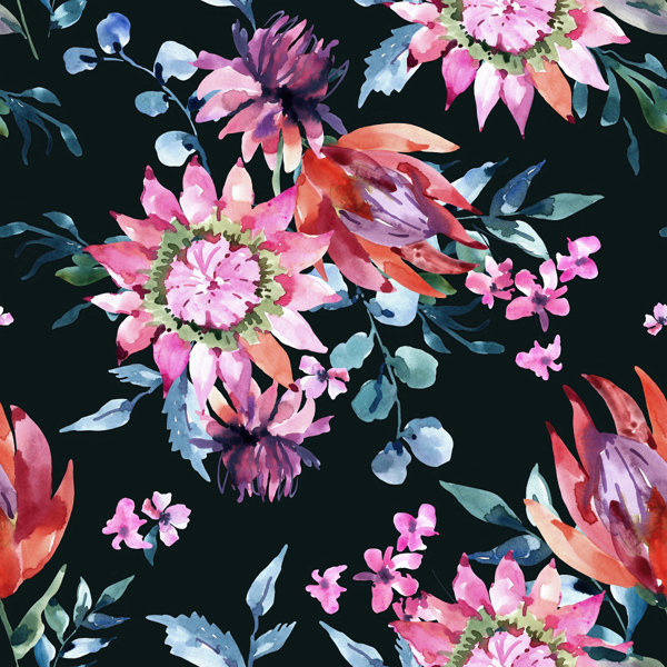 Red Barrel Studio® Dark Floral Wallpaper Floral Wallpaper | Wayfair Red Barrel Studio® Dark Floral Wallpaper Floral Wallpaper | Wayfair