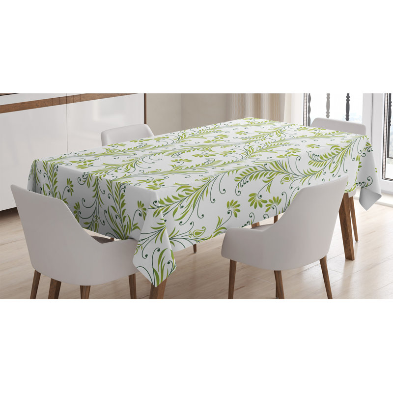 East Urban Home Ambesonne Flower Tablecloth Paisley Leaf Antique