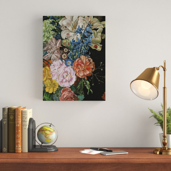 Charlton Home Baroque Floral Ii Painting On Wrapped Canvas Wayfair