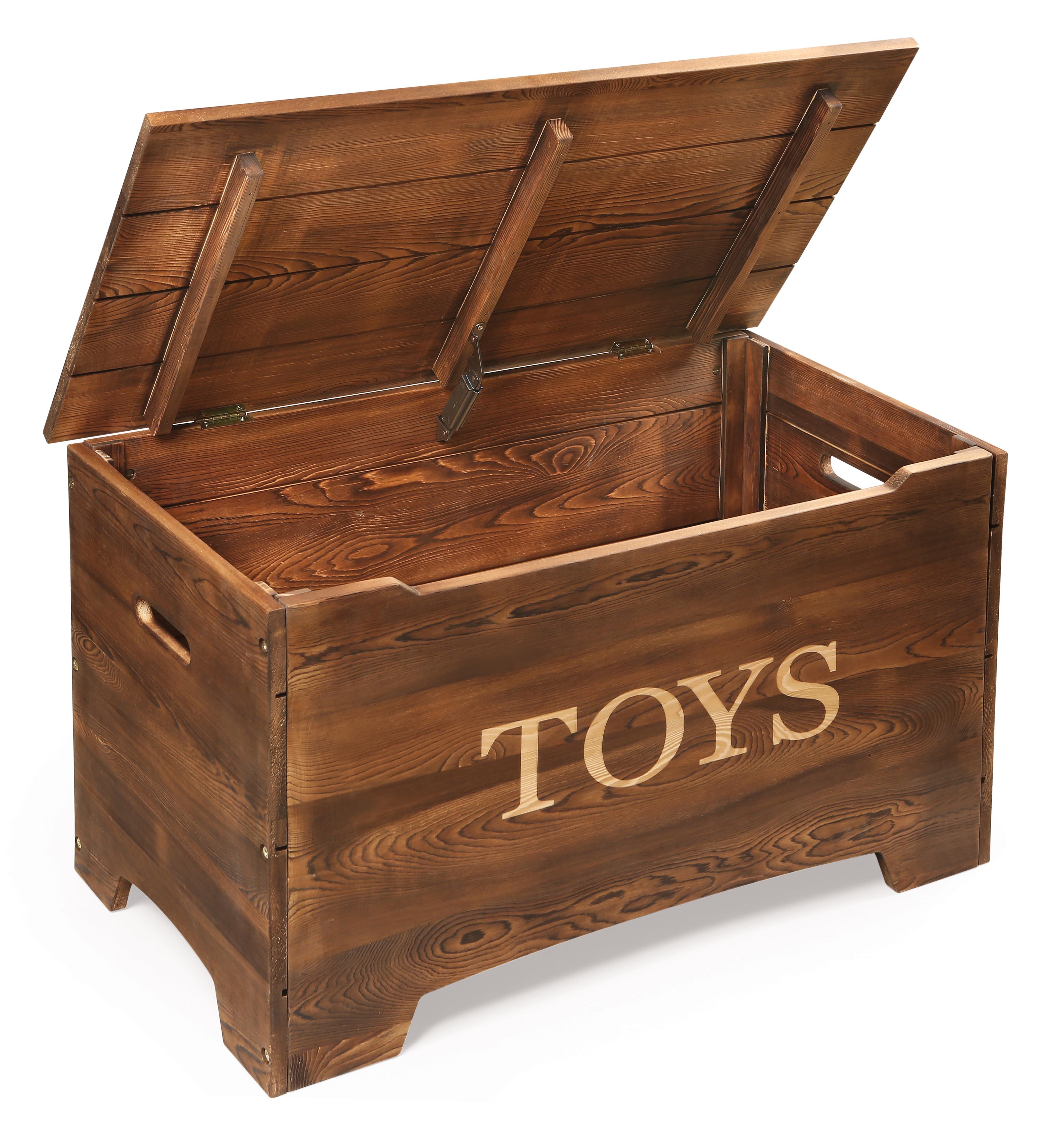 solid wood toy box