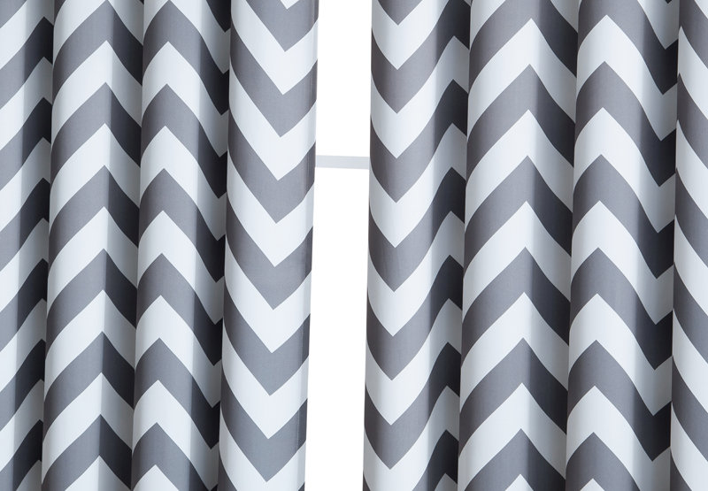 Latitude Run Khalil Chevron Blackout Thermal Grommet Curtain