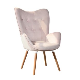 baby pink armchair