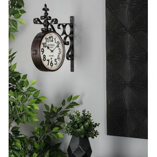 Double Sided Wall Clock Wayfair