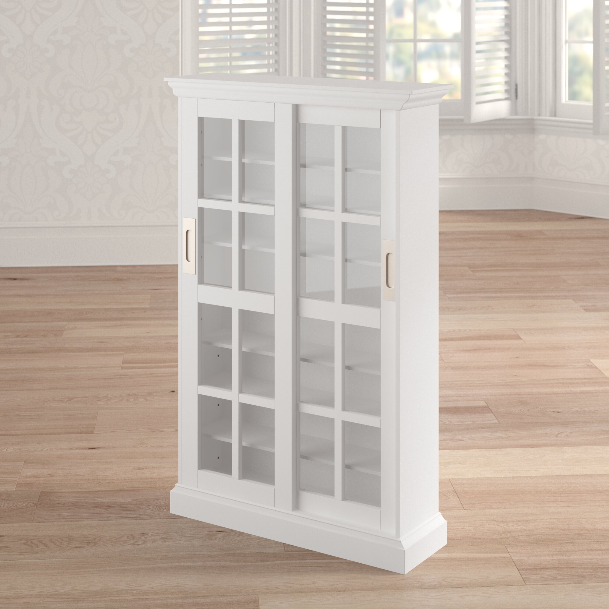 Glass Doors Cd Dvd Media Storage Furniture You Ll Love In 2020 Wayfair