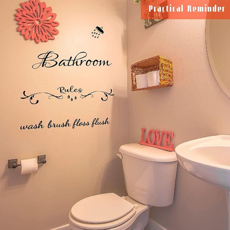 Thinking Room Toilet Paste Wc Door Sign Removable Toilet Wall Stickers ③