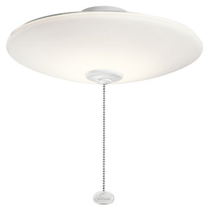 Low Profile 1-Light LED Bowl Ceiling Fan Light Kit