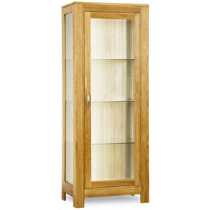 Standvitrine Curio aus massivem Eichenholz von H..