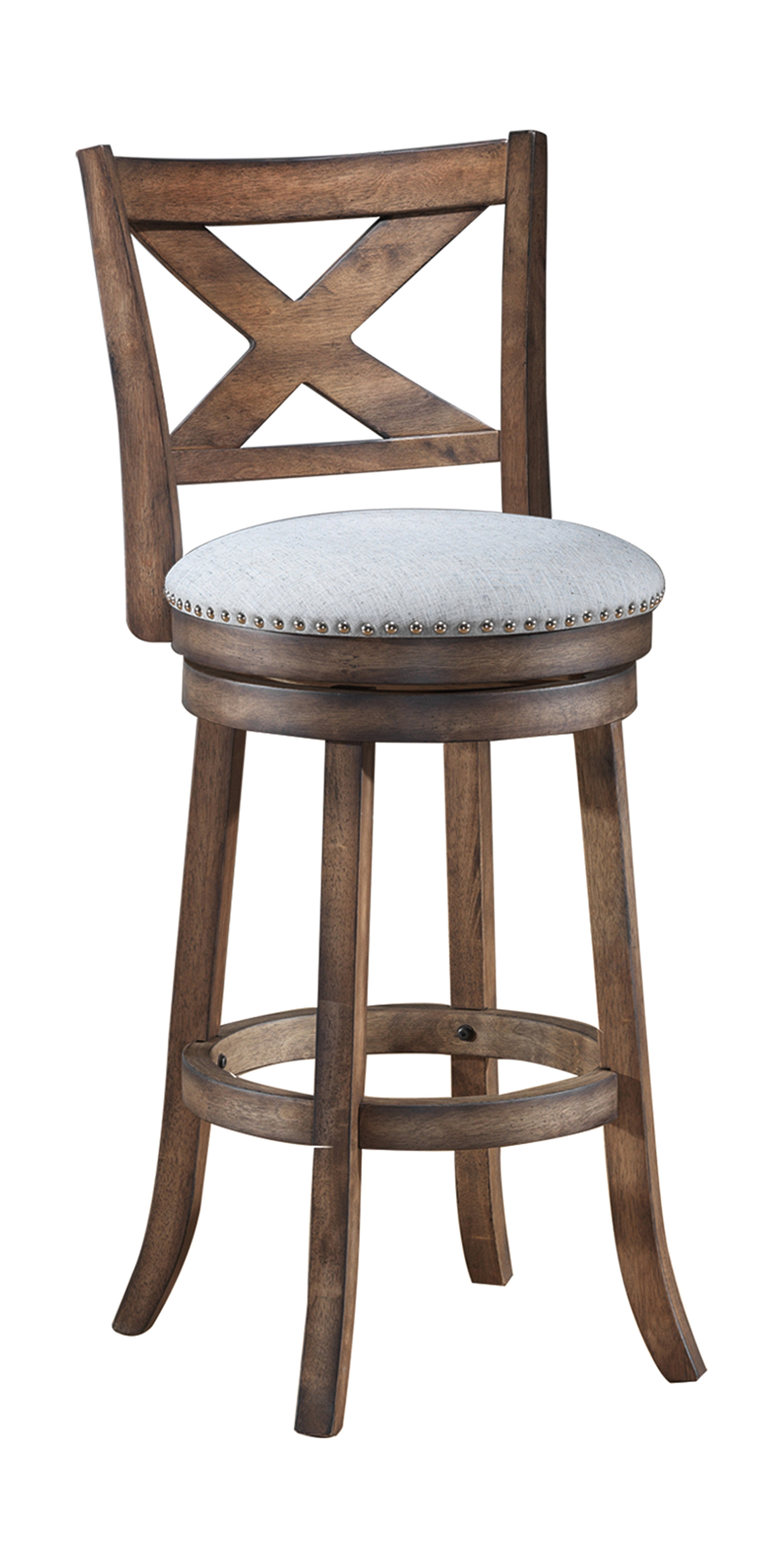 Gracie Oaks Mackin Wooden Bar Counter Swivel Stool Gracie Oaks Mackin Wooden Bar Counter Swivel Stool