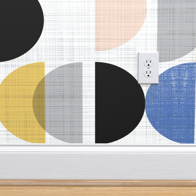 Ebern Designs Hatem Bauhaus Removable Peel And Stick Wallpaper