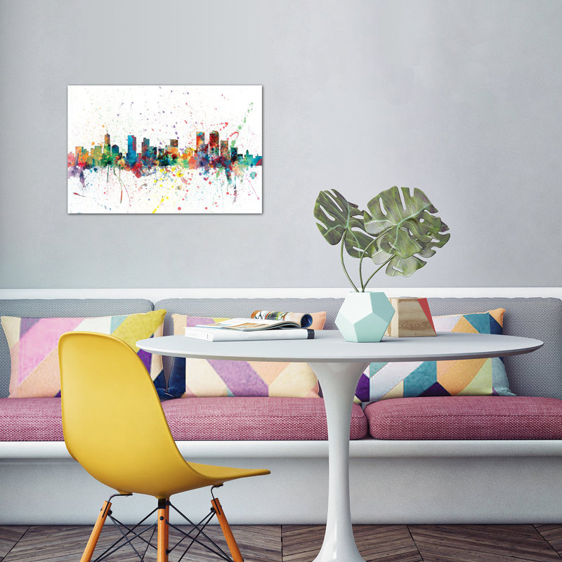 East Urban Home Rainbow Splash Skyline Series Denver Colorado