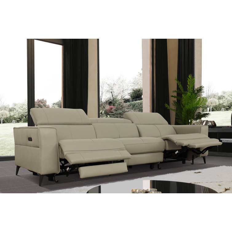 VIG Furniture 113'' Square Arm Reclining Sofa Wayfair
