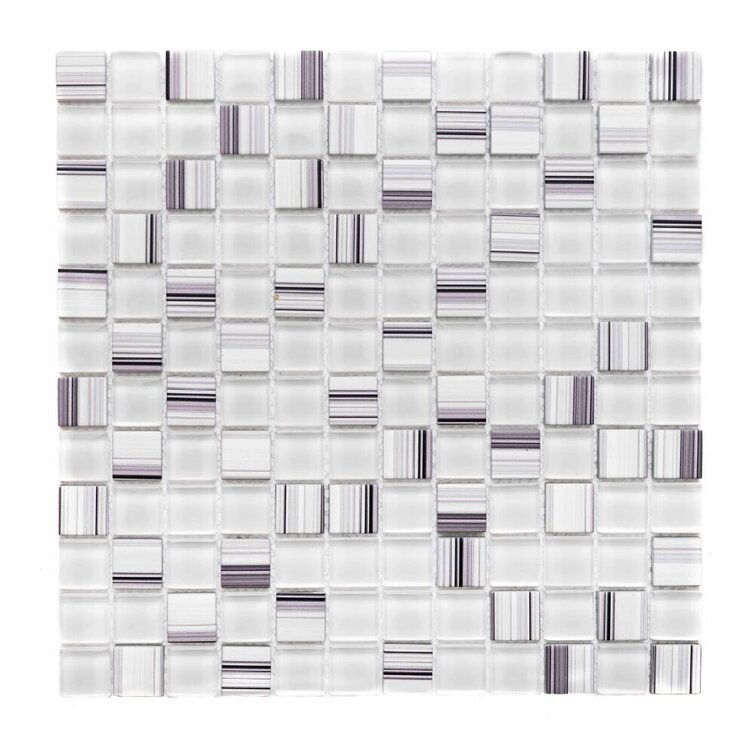 The Tile Life Milo 1" X 1" Glass Versailles Mosaic Sheet