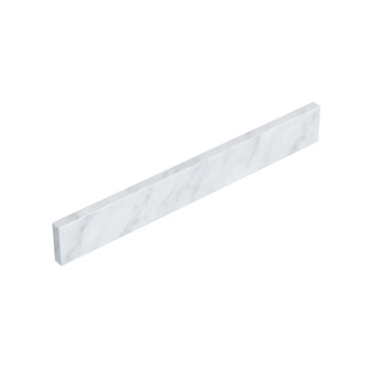 Side Splash in White Carrara Marble